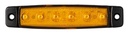 Dasteri marker light 6-LED 24V - Amber