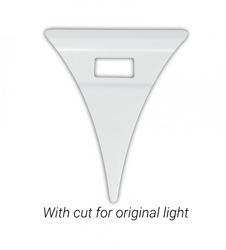 Set of XL Mudguard Wedges for Scania NextGen with Lightholes for Side Marker Lights