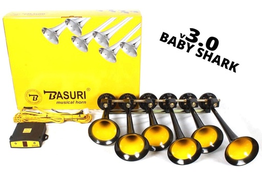 Basuri Baby Shark Air Horn 2.0 12/24V - 18 Melodies | Nedking