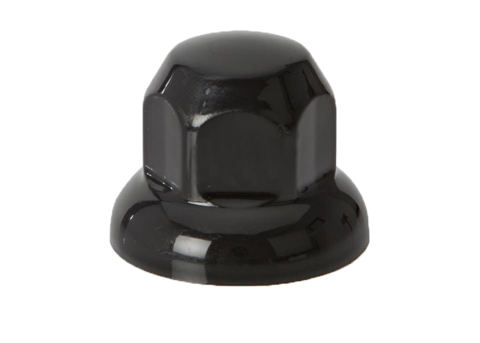 20-Pack Plastic Wheel Nut Covers Black | Ø32mm