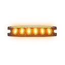 6-LED Ultra Thin Strobe Light - Amber