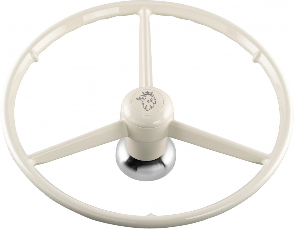 3-Spoke Steering Wheel for Scania R Series Steamline & NextGen | White with Griffin Logo