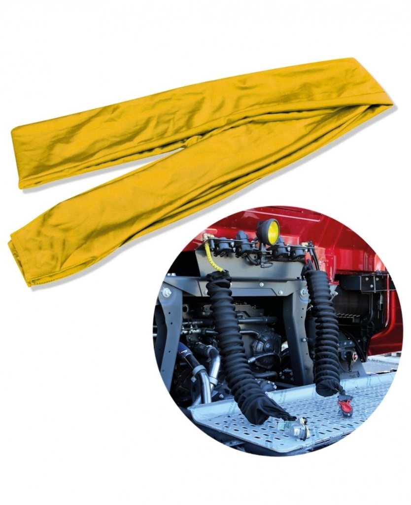 Air hose protective sleeve - yellow