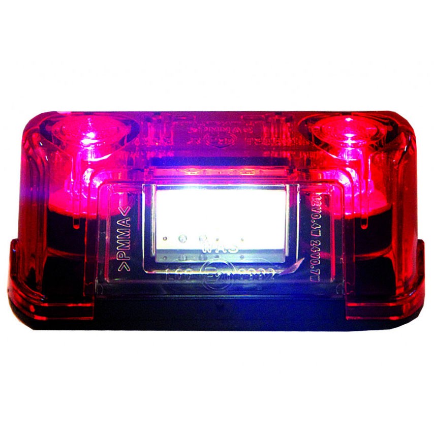 Number plate light 3 LED's + Red position light