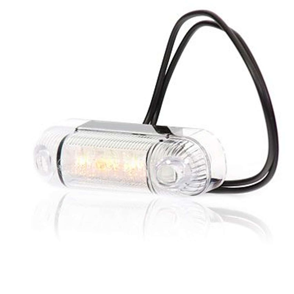 3-LED Surface-Mounted Position Light 12-24V - Amber