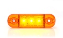 3-LED Ultra Slim Position Light 9-36V - Amber