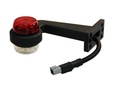 Complete RIGHT rubber arm with position light white/red
