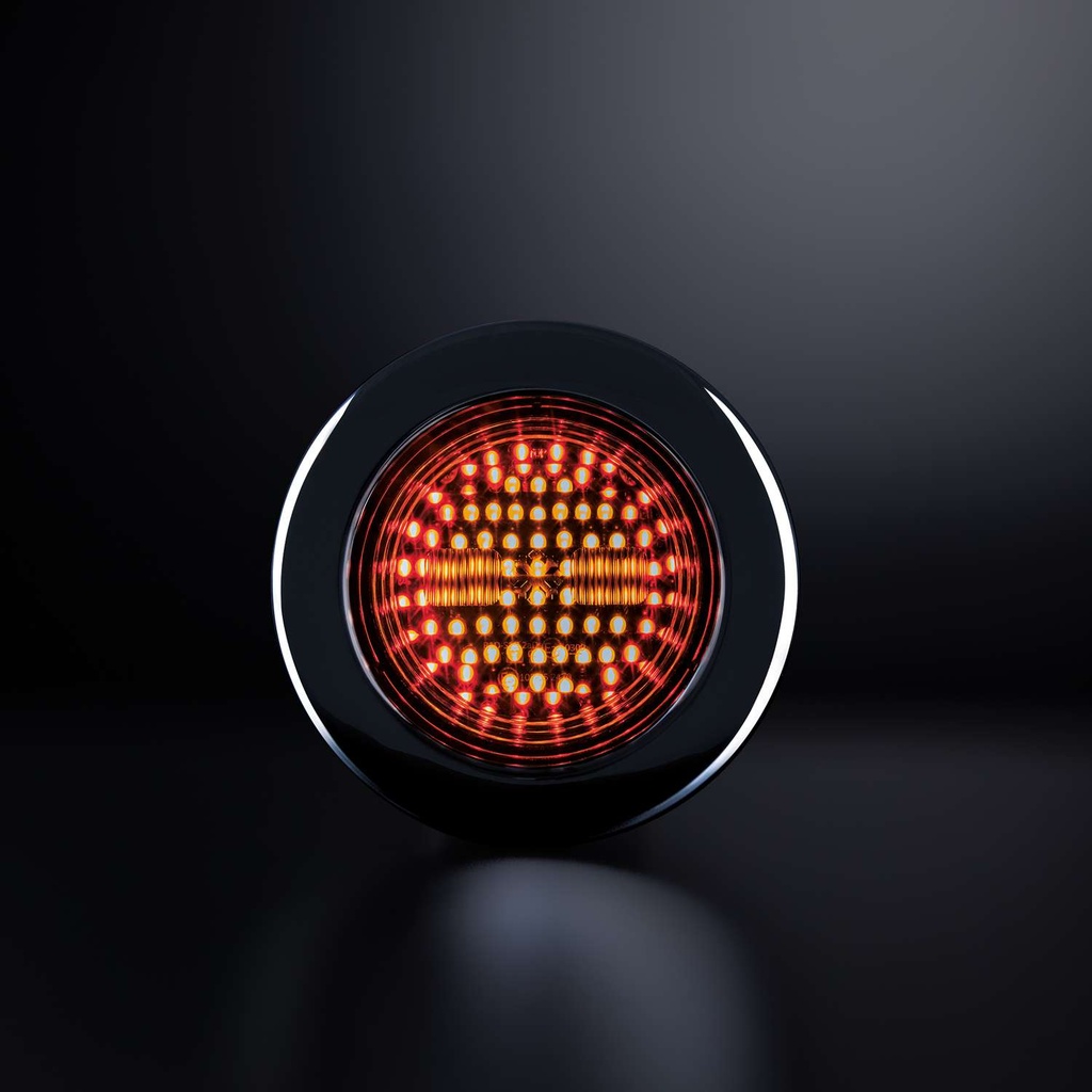 IZE LED Dark Knight Brake/Taillight Round
