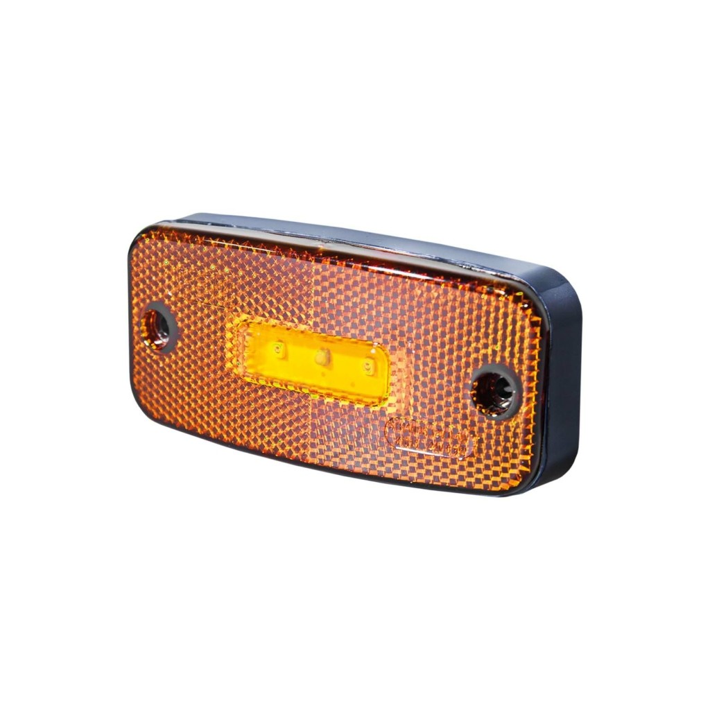 LED Side Marker Light 12-24V + 5m Cable - Amber