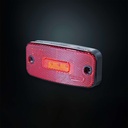 LED Side Marker Light 12-24V + 5m Cable - Red