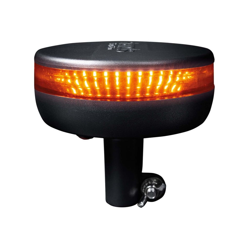 Cruise Light LED Beacon Warning Light | Pole Mounting | Clear Lens | Ø140mm