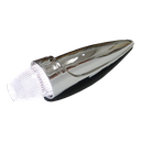 Torpedo LED Roof Marker Light Chrome | White with Clear Lens
