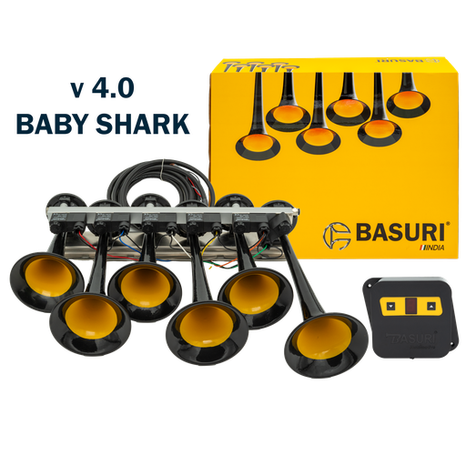 BASURI Musical Horn　BabyShark Amazon | BASURI® Musical Air Horn | 12/24 Volt | 130 DB | Version