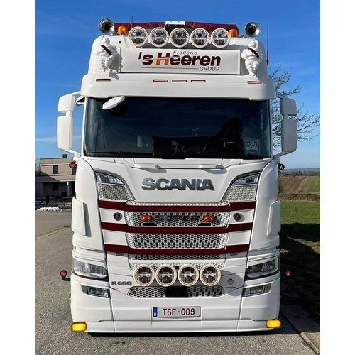 Bumper Spoiler for Scania NextGen with Low Bumper | Type 5 Short | 2x Yellow Talmu