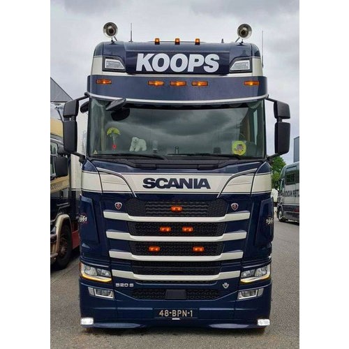 Bumper Spoiler for Scania NextGen with Low Bumper | Type 3 | 2x White Talmu