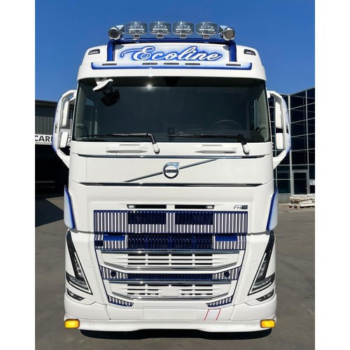 Bumper Spoiler for Volvo FH4/4B | 12cm Deeper | 2x Yellow Talmu