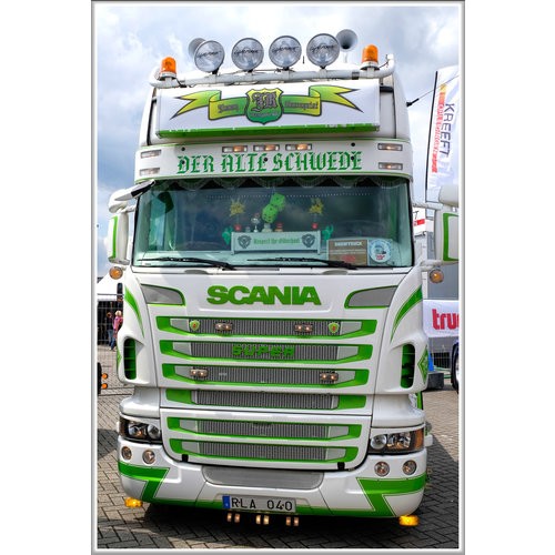 Sunvisor for Scania 4-Series Highline | Type 3D | 7 Lightholes