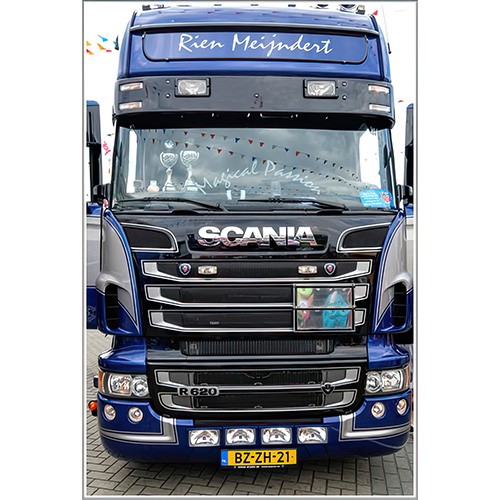 Sunvisor for Scania 4 Series Topline | Type 3B | 4 Lightholes