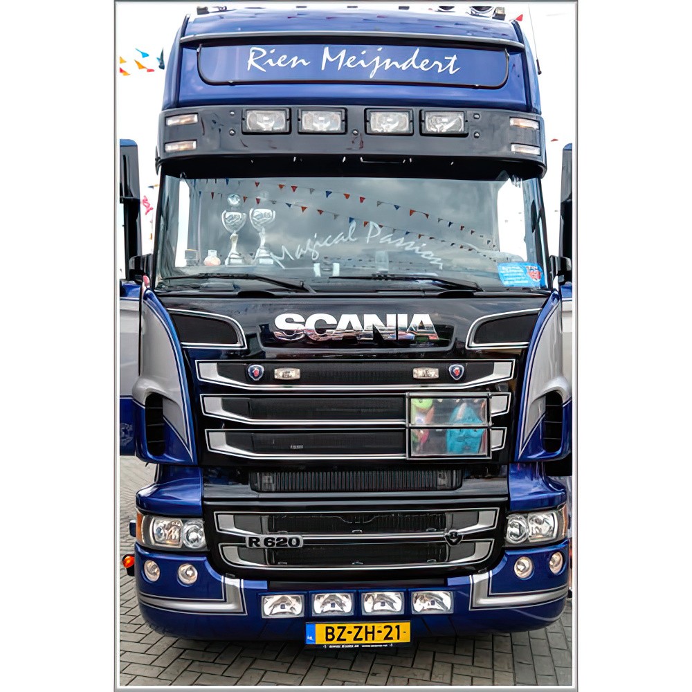 Sunvisor for Scania 4 Series Topline | Type 3C | 4 Lightholes