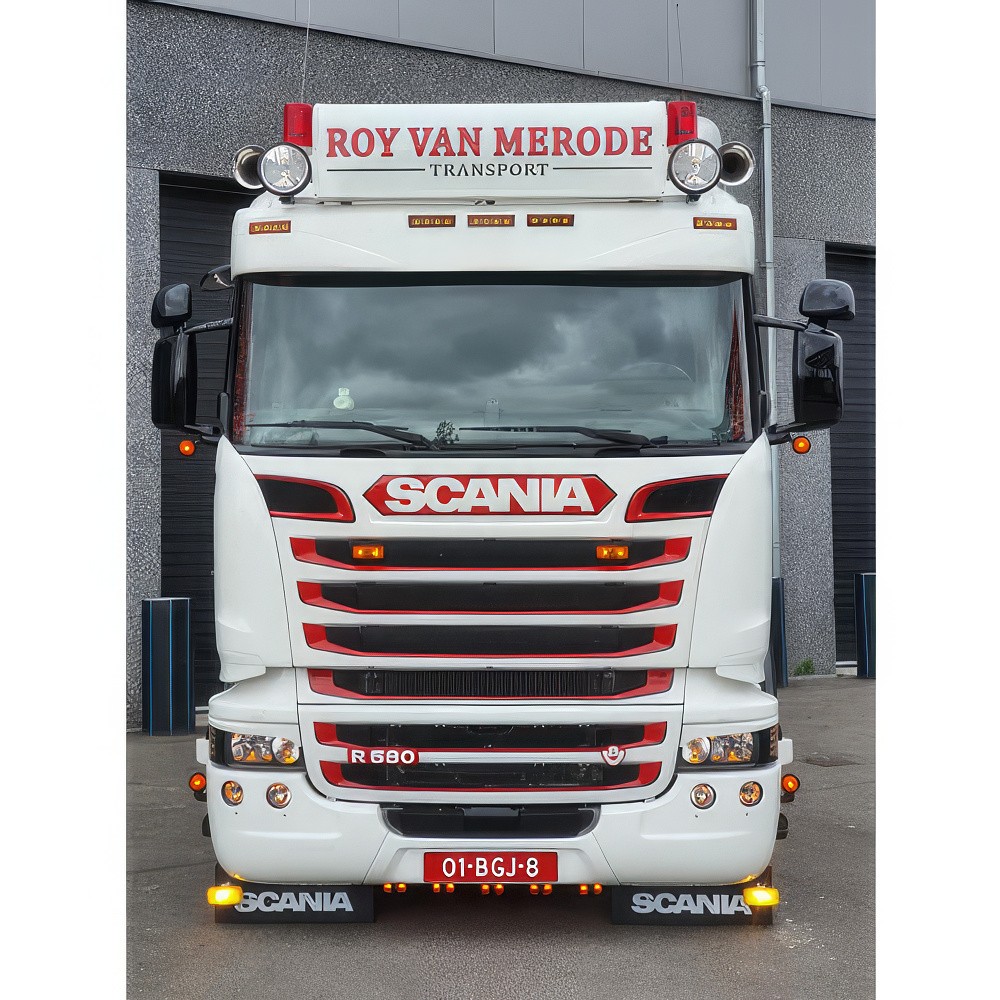 Sunvisor for Scania Streamline 2013+ Highline | Type 2D | Smooth | 5 Lightholes