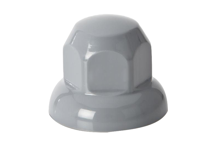 20-Pack Plastic Wheel Nut Covers Grey | Ø32mm