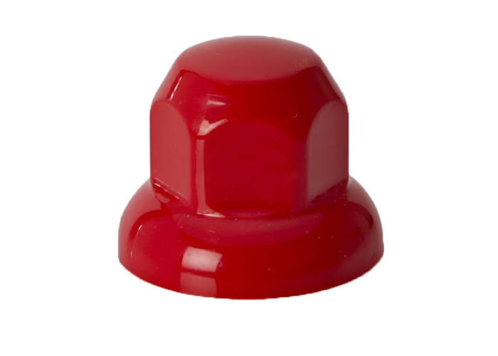 20-Pack Plastic Wheel Nut Covers Red | Ø32mm