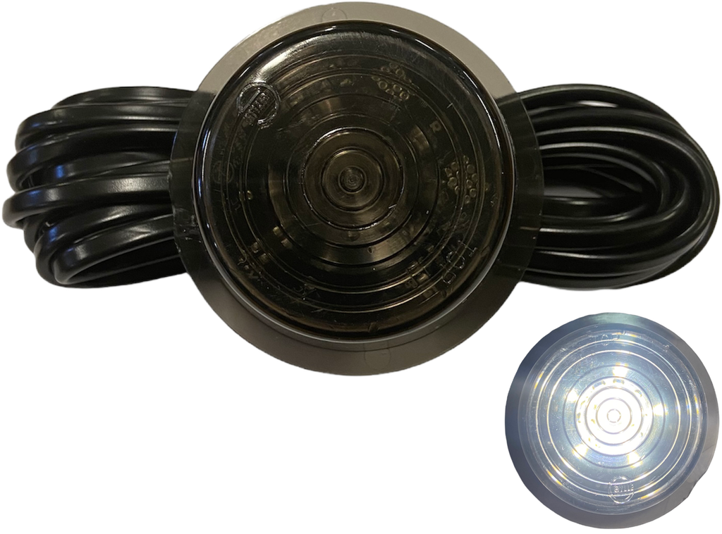 Gylle Side Marker 6-LED Xenon White | Black-Line