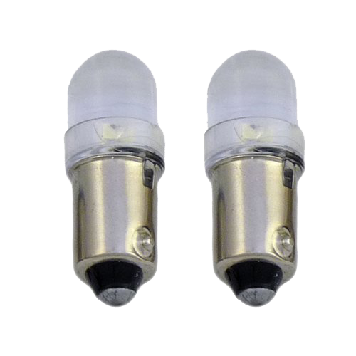 BA9 Hi Power LED Lamps "Sidelight" | White | Set of 2 Pieces