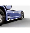 Stainless Steel Sidebars for Scania NextGen R&S | Wheelbase 3750mm | 5 Amber LEDs