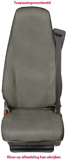 Leather Imit GREY seatcover for Daf CF & 105/106 LEFT  Grammer seat