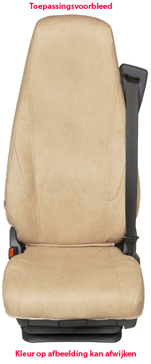 Leather Imit BEIGE seatcover for Daf CF & 105/106 LEFT  Grammer seat