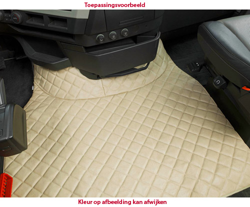 Leather Imit BEIGE Engine cover for Daf XF105-106 manual gearbox 2006+