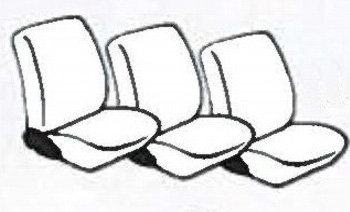 Seat Cover Set (3 seats) Citroën Berlingo & Peugeot Partner 2008+