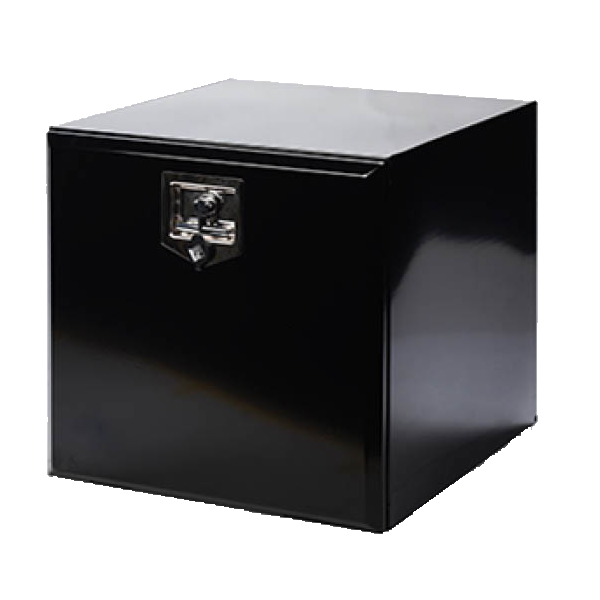 Toolbox Black Powdercoated Steel - 600x500x600mm