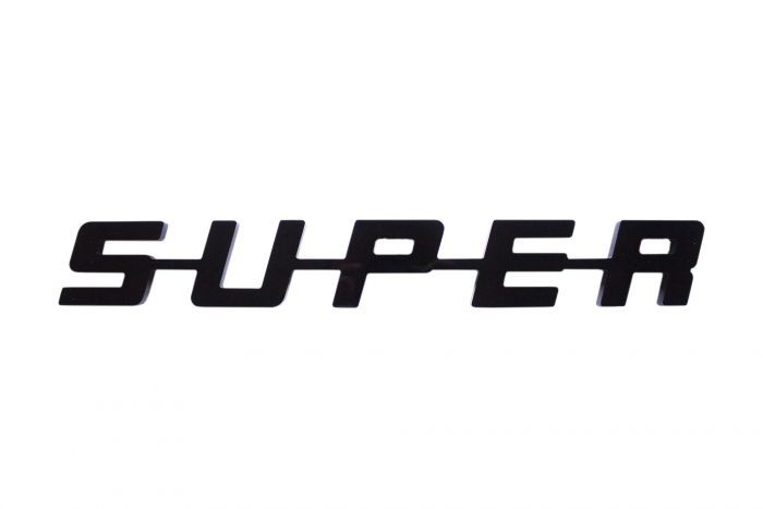 SUPER Logo Plastic | Black
