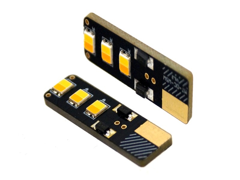 T10 Dual Color LED Lights 24V Amber / Xenon White | Set of 2 Pieces