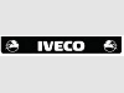 Mudflap Rear Bumper for Iveco | Black with White Print | 238x35cm