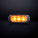 Dark Knight Strobe Light Amber 3 LED Cear Lens