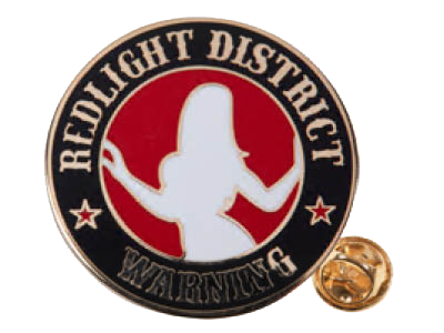 [501004] Warning Redlight District - Pin