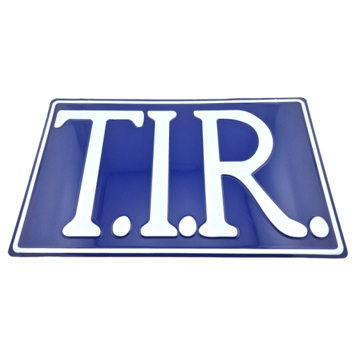 [501100] T.I.R. Sign - Blue With White Print