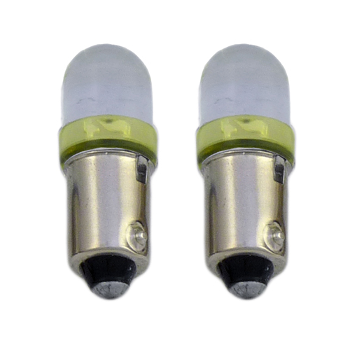 [26071SMD32VO] BA9 Hi Power LED Lamps "Sidelight" | Amber | Set of 2 Pieces