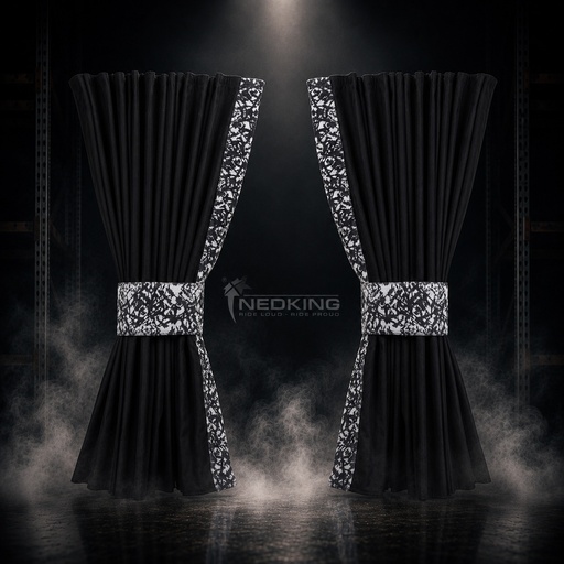 [44050203] Nedking Side Curtains | Danish Grey | 95cm