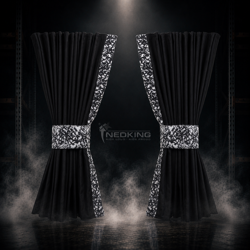 [44050203] Nedking Side Curtains | Danish Grey | 95cm