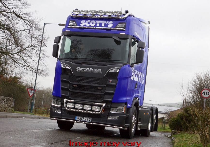 Aluminum Visorbar for Scania R&S NextGen Highline | 5 Amber LEDs | Nedking