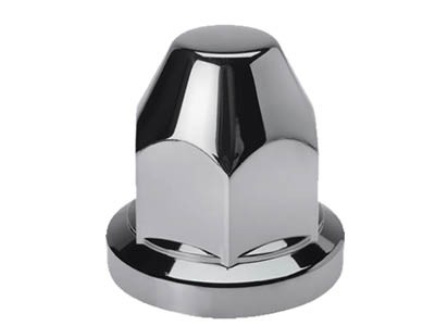 [31101317] 20-Pack Plastic Wheel Nut Covers Chrome | Ø32mm - 50mm High