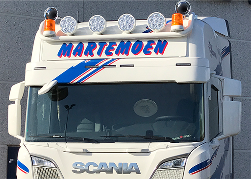 [18203845] Nedking Ultra Thin LED Truck Sign XL for Scania NextGen R&S Highline (180) - White LEDs