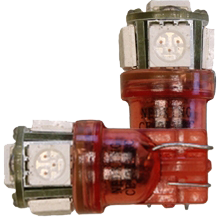 [4635010-R] T10 Lamps with 5 SMD LEDs Red | Set of 2 Pieces